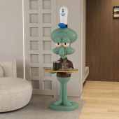 Декоративная статуя Сквидварда + поднос, 100 см