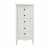 Комод высокий 5 ящиков М315W White