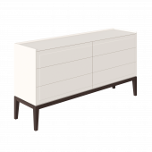Комод широкий 3 ящика и 2 фасада MRS404W Белый