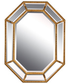 Зеркало в раме Diamond Gold (Даймонд), 90*120 см