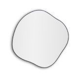 Organic M Black (Органик) Зеркало в тонкой раме Smal Ø61 см