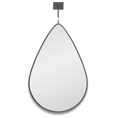 Droppe L Black (Дроп) Зеркало на подвесе в тонкой раме Smal 40*90см