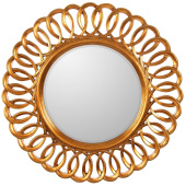 Круглое зеркало в раме Kimberly Gold (Кимберли), Ø90 см