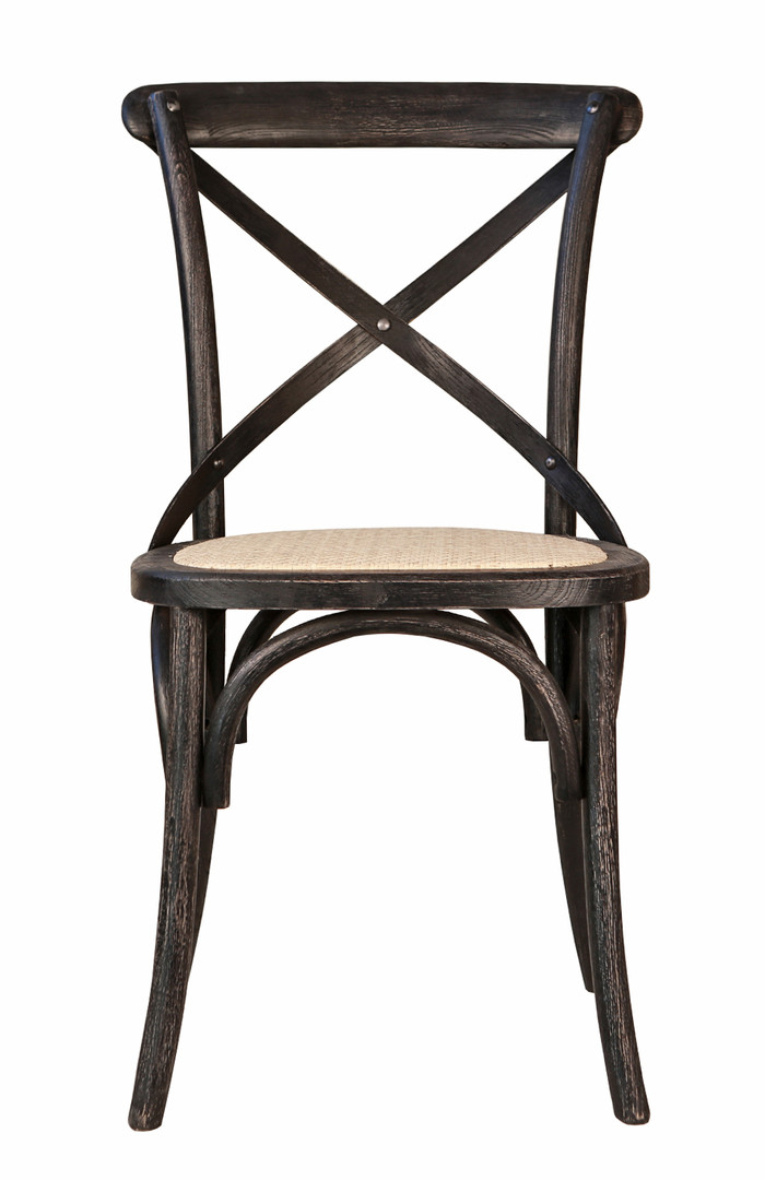 Стул Cross Back Black Brush