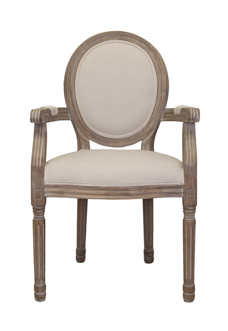 Мягкий стул с подлокотниками Volker Arm Beige