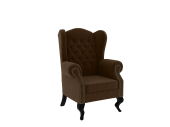 Кресло Альбарон коричневое темное