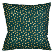 Интерьерная подушка «Пятнистая» (изумруд)