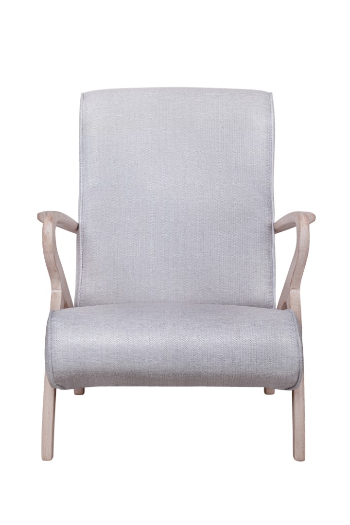 Низкое кресло Fobos light grey