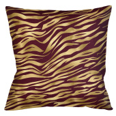 Интерьерная подушка «Зебра» (бордо)