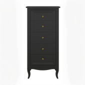 Комод высокий 5 ящиков М315BL Black