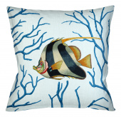 Декоративная подушка «Фантастика подводного мира» версия 7 (блю)