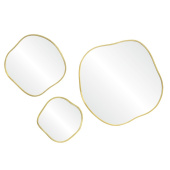 Organic Panno Gold (Органик) Сет из 3-х зеркал Ø91, Ø61, Ø41 см
