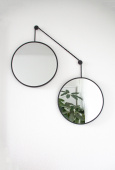 Balance M Black (Баланс) Зеркала на подвесе в тонкой раме 90*80 см