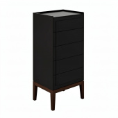 Комод высокий 5 ящиков MRS315BL Черный