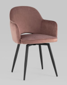 Стул Венера вращающийся велюр пыльно-розовый
