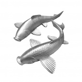 Настенный декор Fish Silver