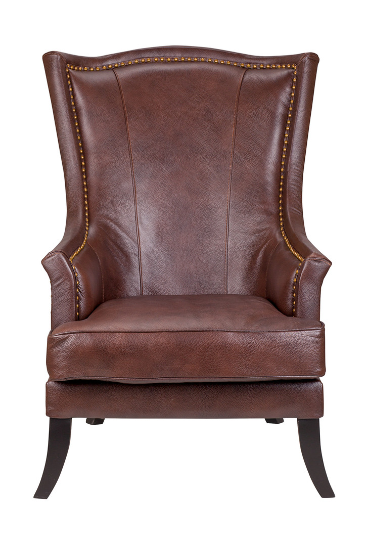 Кожаное кресло коричневое Chester Leather