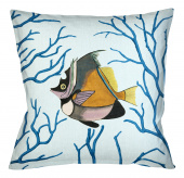 Декоративная подушка «Фантастика подводного мира» версия 5 (блю)