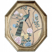 Картина «Императорский павлин», версия 5, в раме «Эдита»