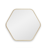 Hexagon S Gold (Хексаген) Зеркало в тонкой раме Smal 60*54 см