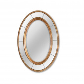 Овальное зеркало в раме Lorena Gold, 63,5*84 см