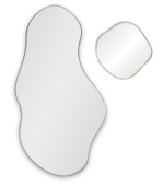 Lake Panno Silver (Лэйк) Сет из 2-х зеркал 58*110, Ø41 см