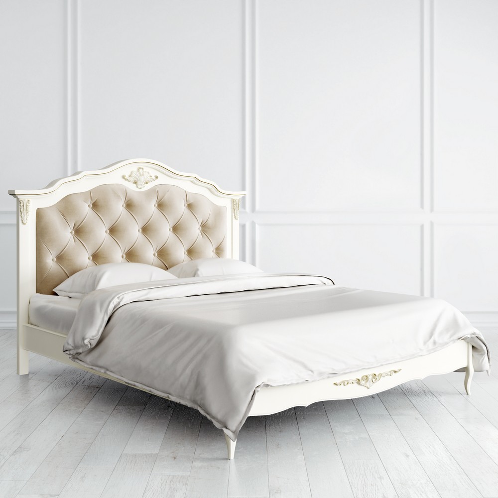Кровать с мягким изголовьем r316 романтик