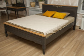 Кровать "Арредо" RAL 7022, козырек светло-коричневый  90х200