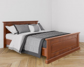 Кровать с изножьем 140X200 цвет Терракот
