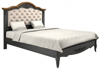 Кровать 160*200 с мягким изголовьем W216BL