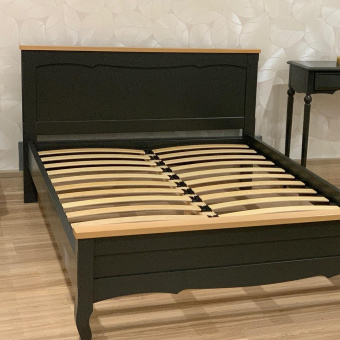 Кровать "Арредо" RAL 7022, козырек светло-коричневый  90х200