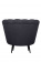Низкое кресло ракушка Pearl Black Boucle на черных ножках Низкое кресло ракушка Pearl Black Boucle на черных ножках