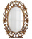 Овальное зеркало в золотой раме “Гойя”