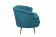 Диван ракушка для гостиниц Pearl Triple Marine Velvet