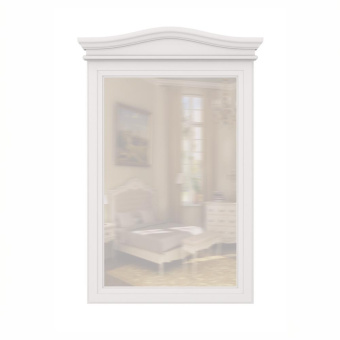 Зеркало прямоугольное(вертикальное)  М106W White