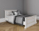 Кровать с изножьем 180X200 цвет Белая эмаль
