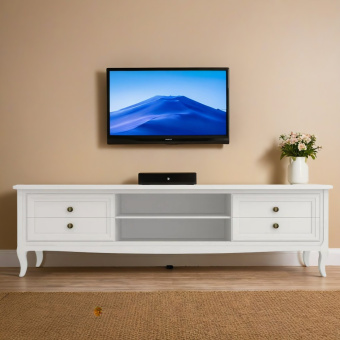 Тумба ТВ широкая М305W White