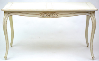 Стол обеденный DF801 (S02)  Бежевый с эффектом старения