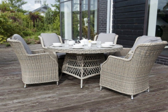 "Неаполь" обеденная группа плетеная из искусственного ротанга