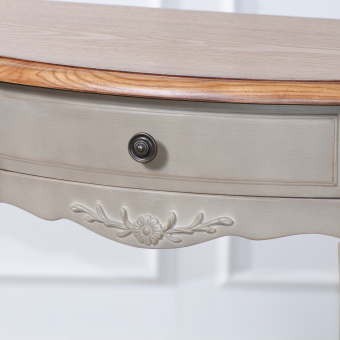 ST9324-GREY Стол-консоль овальный Belveder, серый