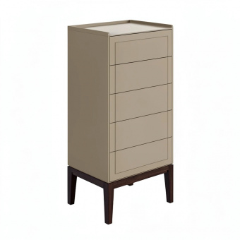 Комод высокий 5 ящиков MRS315Q Каменно-серый