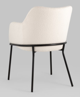 Стул Кози ткань букле молочный