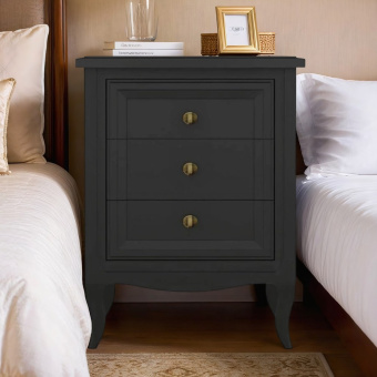 Тумба прикроватная 3 ящика М303BL Black