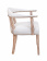 Мягкий стул с подлокотниками Tanner White Leather Мягкий стул с подлокотниками Tanner White Leather