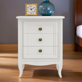 Тумба прикроватная 3 ящика М303W White