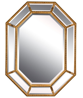 Зеркало в раме Diamond Gold (Даймонд), 90*120 см