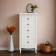 Комод высокий 5 ящиков М315W White