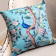 Подушка декоративная «Императорский сад» blue, версия 4