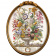 Репродукция на холсте «12 месяцев цветения», версия Сентябрь, в раме «Тиффани»