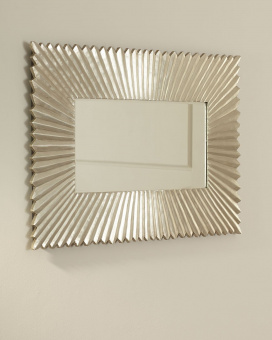 Зеркало в прямоугольной раме "Майлз" серебро